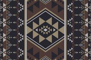 Southwest Navajo geometric pattern. Ethnic southwest geometric shape seamless pattern. Ethnic Navajo geometric pattern use for textile, carpet, rug, cushion, quilt, wallpaper, upholstery, etc. vector