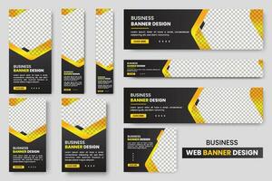 Web banner template Set, Horizontal header web banner, cover header background for website design,Abstract banner design web template Set, Horizontal header web banner. vector