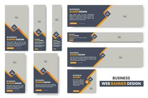 Web banner template Set, Horizontal header web banner, cover header background for website design,Abstract banner design web template Set, Horizontal header web banner. vector