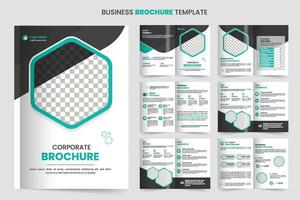 Brochure template layout design and corporate minimal multipage brochure template design vector