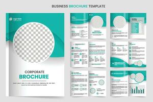 Brochure template layout design and corporate minimal multipage brochure template design vector