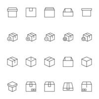 Pack Vector Icon Set. Perfect for web sites, books, stores, shops. Editable stroke in minimalistic outline style