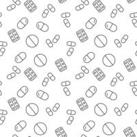 Drugs Seamless Pattern for Printing and Wrapping vector