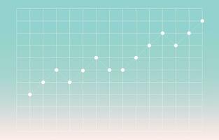 financial line graph chart growth, Investment, stock market on gardient background vector