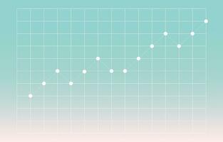 financial line graph chart growth, Investment, stock market on gardient background vector