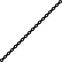 Silhouette of the Chain for Motorcycle, Bike or Bicycle, Machinery, for Art Illustration, Logo Type, Pictogram, Website or Graphic Design Element. Vector Illustration