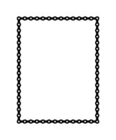 Frame for Picture or Photo Image Create from Chain of the Motorcycle, Bike, Bicycle or Machine. Vector Illustration