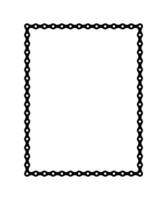 Frame for Picture or Photo Image Create from Chain of the Motorcycle, Bike, Bicycle or Machine. Vector Illustration