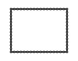 Frame for Picture or Photo Image Create from Chain of the Motorcycle, Bike, Bicycle or Machine. Vector Illustration