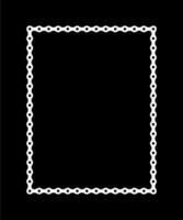Frame for Picture or Photo Image Create from Chain of the Motorcycle, Bike, Bicycle or Machine. Vector Illustration