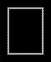 Frame for Picture or Photo Image Create from Chain of the Motorcycle, Bike, Bicycle or Machine. Vector Illustration