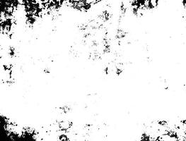 Black and white grunge urban texture vector with copy space. Abstract illustration surface dust and rough dirty wall background with empty template. Distress or dirt and grunge effect concept - vector