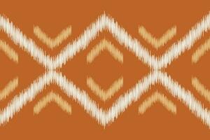 Ethnic Ikat fabric pattern geometric style.African Ikat embroidery brown Ethnic oriental pattern brown background. Abstract,vector,illustration.Texture,wallpaper,frame,decoration,carpet,motif. vector