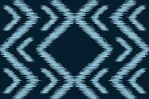 Ethnic Ikat fabric pattern geometric style.African Ikat embroidery Ethnic oriental pattern blue background. Abstract,vector,illustration.Texture,clothing,frame,decoration,carpet,motif. vector