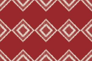 Ethnic Ikat fabric pattern geometric style.African Ikat embroidery Ethnic oriental pattern red background. Abstract,vector,illustration.Texture,clothing,frame,decoration,carpet,motif. vector