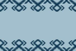 Ethnic Ikat fabric pattern geometric style.African Ikat embroidery Ethnic oriental pattern blue background. Abstract,vector,illustration.Texture,clothing,frame,decoration,carpet,motif. vector