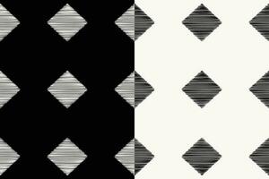 Ethnic Ikat fabric pattern geometric style.African Ikat embroidery Ethnic oriental pattern black white background. Abstract,vector,illustration.Texture,clothing,frame,decoration,carpet,motif. vector