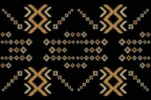 Ethnic Ikat fabric pattern geometric style.African Ikat embroidery Ethnic oriental pattern black background. Abstract,vector,illustration.Texture,clothing,frame,decoration,carpet,motif. vector