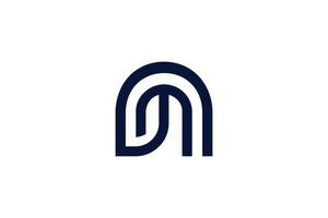 moderno letra metro logo diseño vector con creativo diseño idea