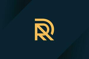 Letter R logo design vector icon with modern idea