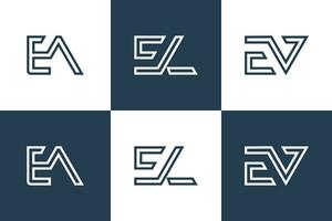 combinar mi letra logo diseño vector con moderno idea