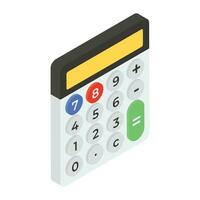 flat icon of calculator vector