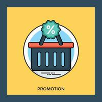 Percentage sign on a rostrum denoting promotion icon vector