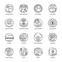 Business and Data Management Vector Icons