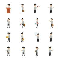 30 Illustrations Of Businessman Cartoon Characters vector