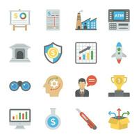 Startup and New Business Flat Vector Icons