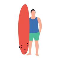 flat icon of person performing different task vector
