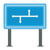 la carretera señales y poste indicador icono vector