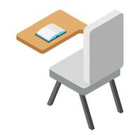 Flat icon design of study vector