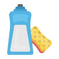 icon of house cleaning vector