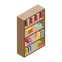 Flat icon design of library vector