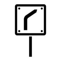 Road Signs and Guidepost Flat Vector Icons Set