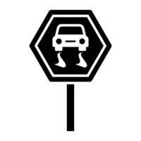 Road Signs and Guidepost Flat Vector Icons Set