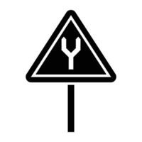 Road Signs and Guidepost Flat Vector Icons Set