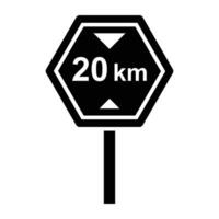 Road Signs and Guidepost Flat Vector Icons Set