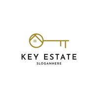 Key Estate Logo Design Idea vector