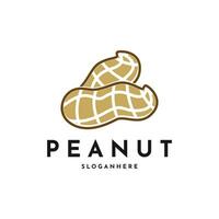 Peanut logo design creative idea, peanut logo design simple vector