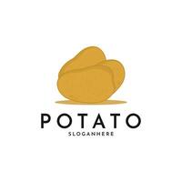 patata logo diseño creativo idea vector