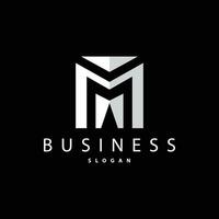inicial letra metro minimalista logo, sencillo logotipo vector, corporativo identidad emblema moderno, lujoso y elegante símbolo diseño marca, compañía, negocio vector