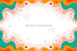 Colorful abstract shapes background. Creative concept, Minimalistic design vector