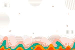 Colorful abstract shapes background. Creative concept, Minimalistic design vector