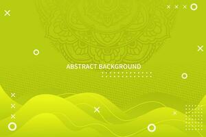 Modern abstract geometric background. Design with liquid shape and mandala vector