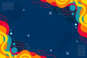 Colorful abstract shapes background. Creative concept, Minimalistic design vector