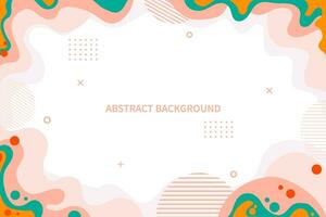 Colorful abstract shapes background. Creative concept, Minimalistic design vector