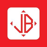 Creative simple Initial Monogram JB Logo Designs. vector