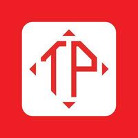 Creative simple Initial Monogram TP Logo Designs. vector